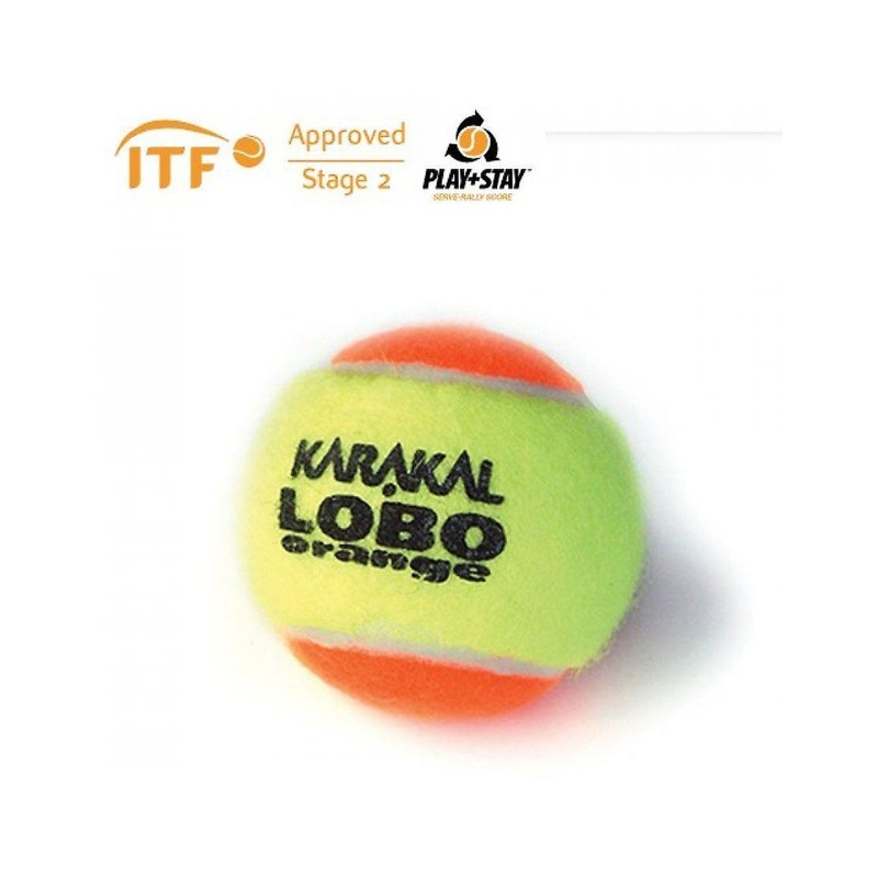 Karakal LoBo Orange Tennis ITF Approved Low Pressure & Bounce Ball – 1 Dozen