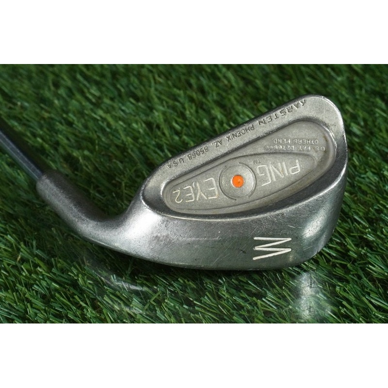 PING EYE 2 PITCHING WEDGE W KARSTEN STEEL ZZ LITE STIFF ORANGE DOT RH ~ L@@K!!