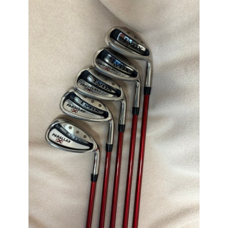 Men’s Lynx Parallax Right Handed Iron Set Regular Flex 5 Pieces Graphite Shaft (Used)
