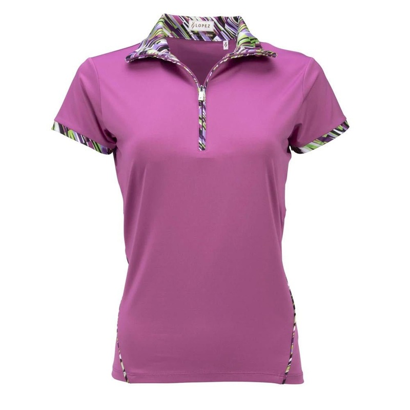 Nancy Lopez Samba Polo|Iris|Navy|X-Small|Small|Medium|Large|X-Large|XX-Large