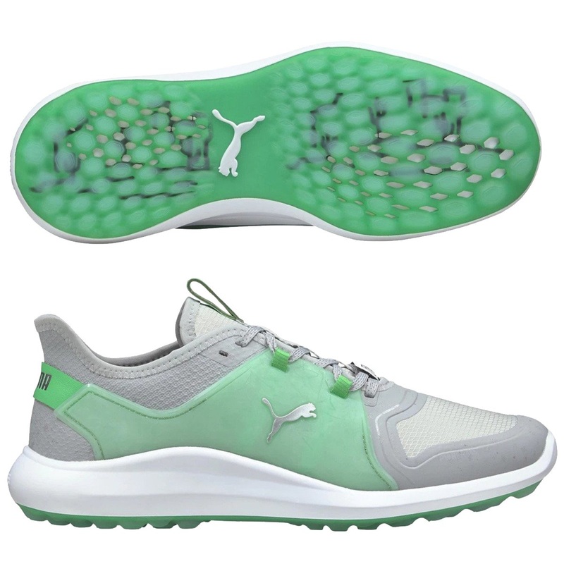 Puma Men’s Limited Edition Ignite Fasten8 Flash FM Golf Shoes – High Rise/Island Green
