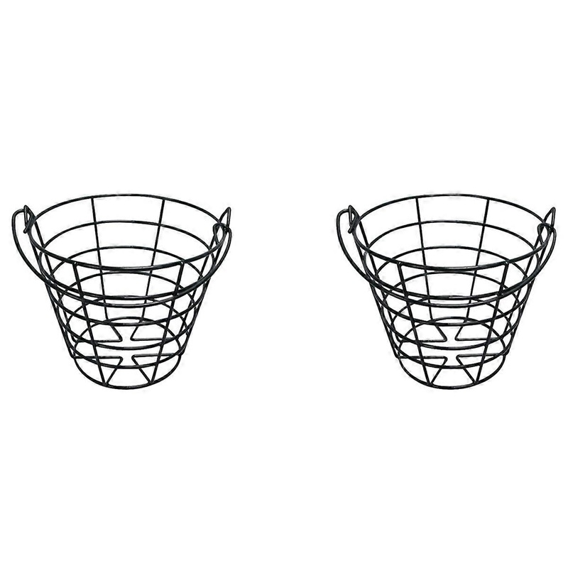2X Practice Golf Balls Container Basket with Handle Storage Box Hold Up to 50 PCS Golf Balls