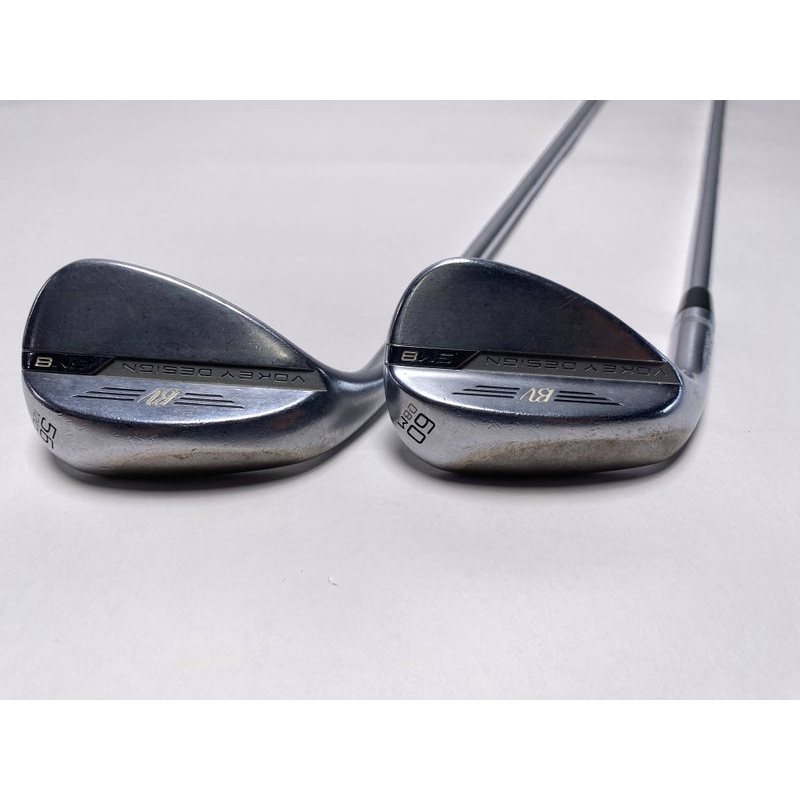 Titleist Vokey SM8 Tour Chrome Wedge Set 56* 12 60* 8 Wedge Steel Mens LH