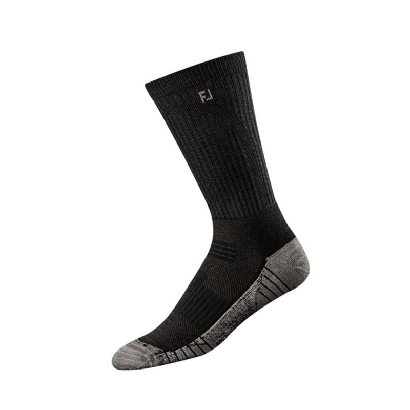 FootJoy TechSof Tour Crew Sock – Black