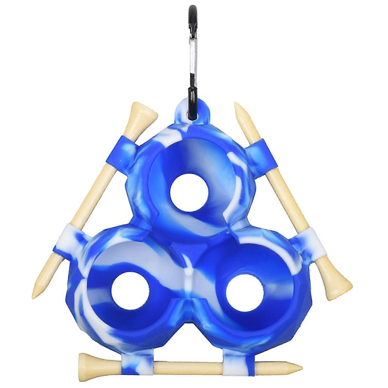 Portable Golf Ball Protective Cover Soft Silicone Golf Ball Holder Light Weight Golf Ball Carriers Accessories Enduring  white blue