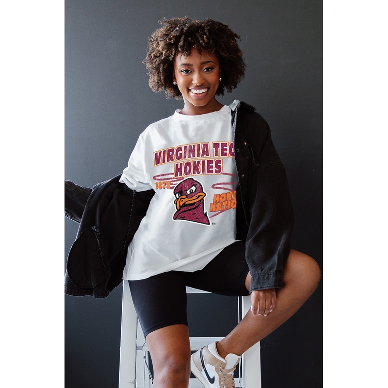 VIRGINIA TECH HOKIES In The Lead Oversized Tee