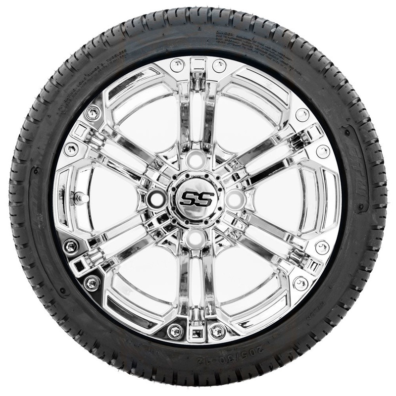12 GTW Specter Chrome Wheels with Fusion Street Tires  Set of 4 PN# A19-248