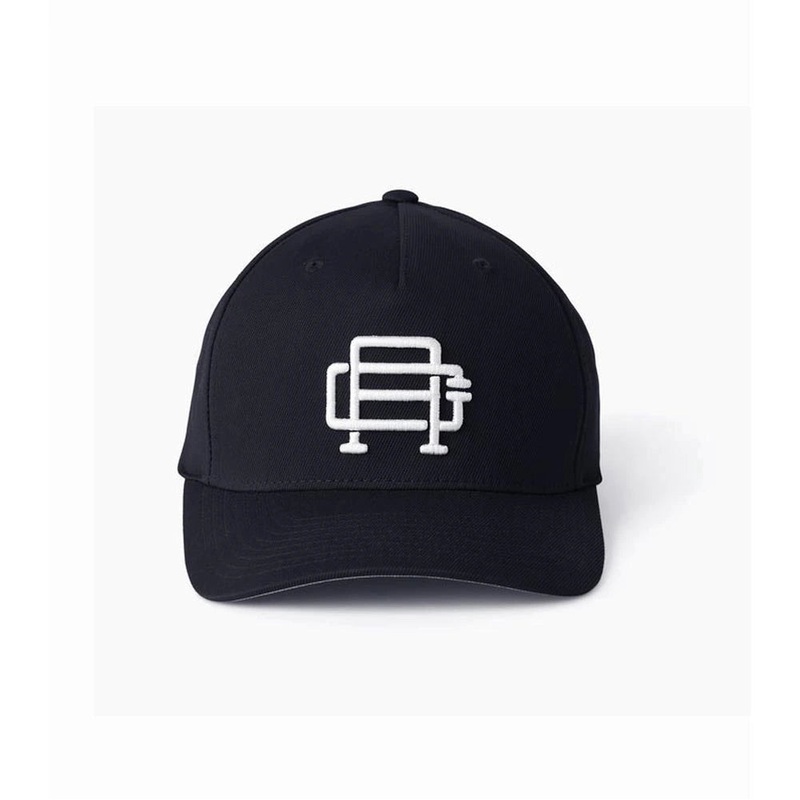 Asher Monogram Golf Hat|Black