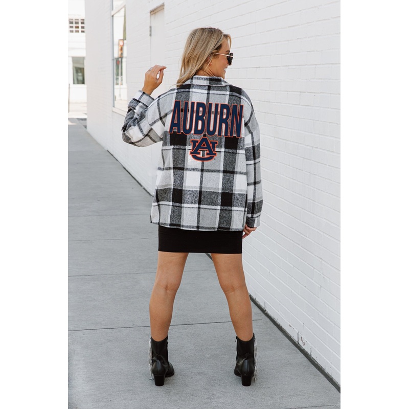 AUBURN TIGERS Mad For Plaid Jenkins Plaid Overshirt