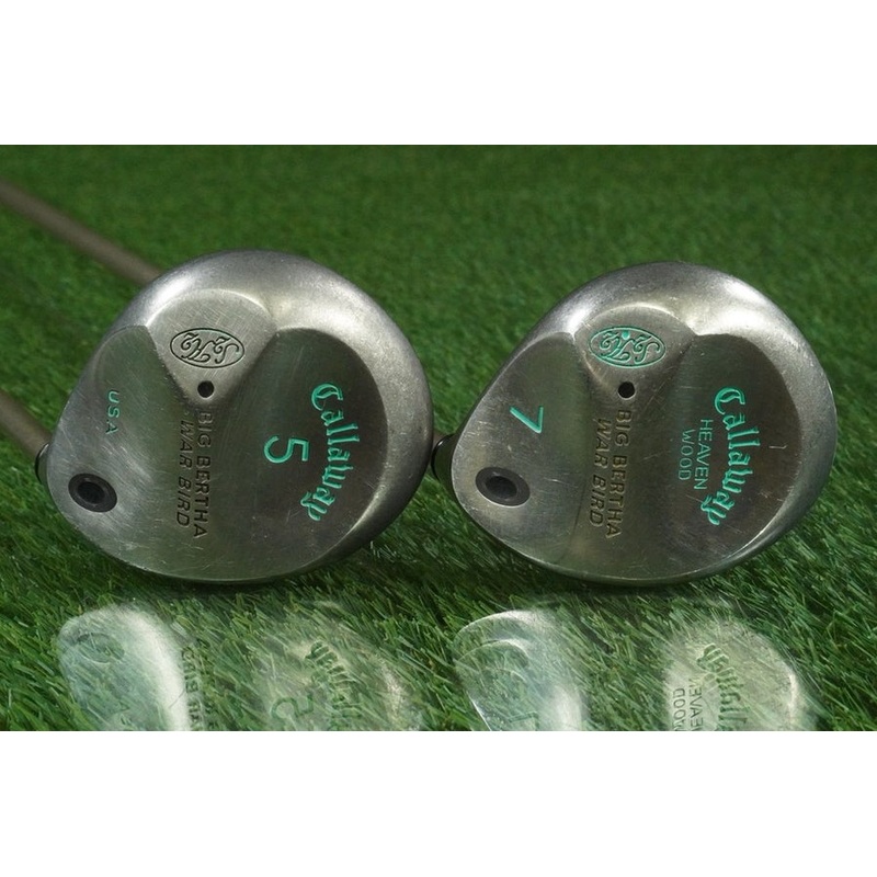 CALLAWAY BIG BERTHA WAR BIRD WOODS SET S2H2 5W,7W ALDILA WOMEN’S LADIES GEMS RH