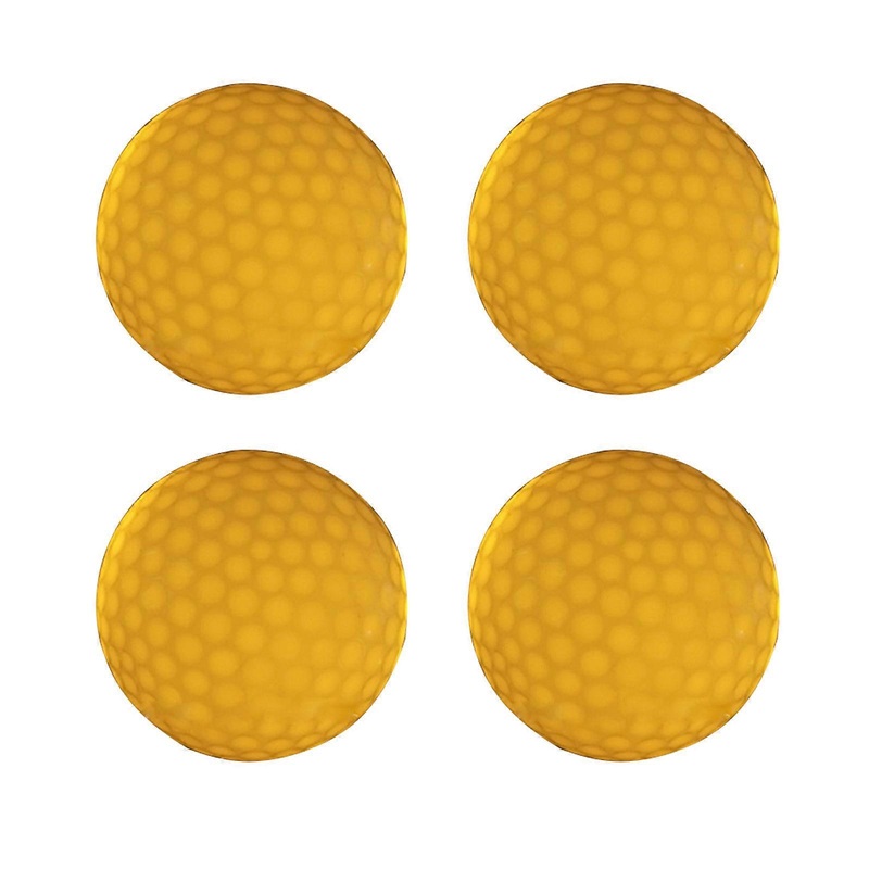 Glow in The Dark Golf Balls Water Resistant Glow Golf Balls 4Pcs Light Up Golf Balls LED Light Glow Balls 3-Layer Design  Yellow