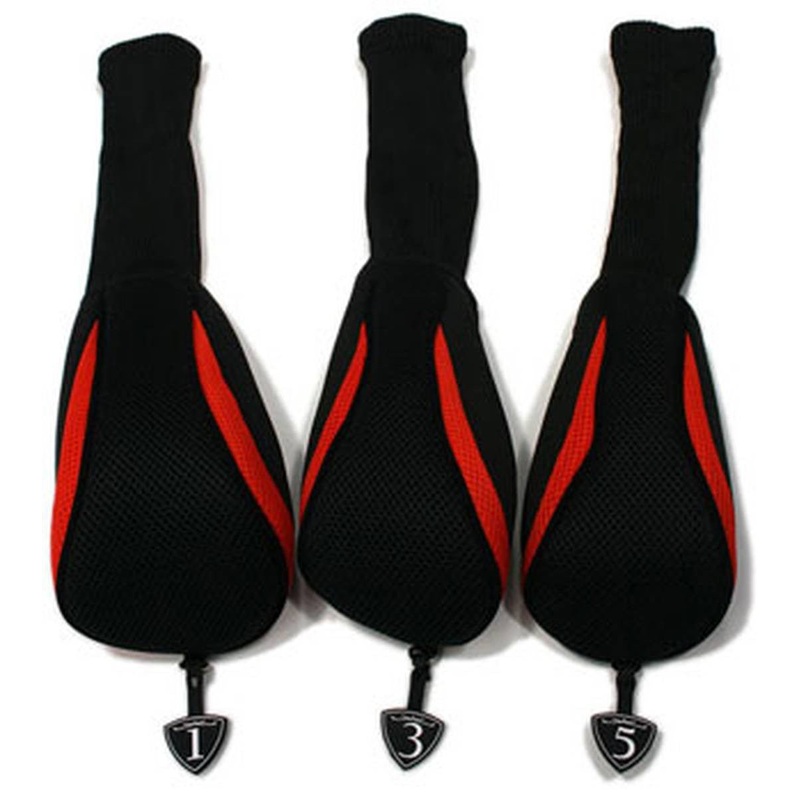Neo-Fit Head Covers – Black/Red