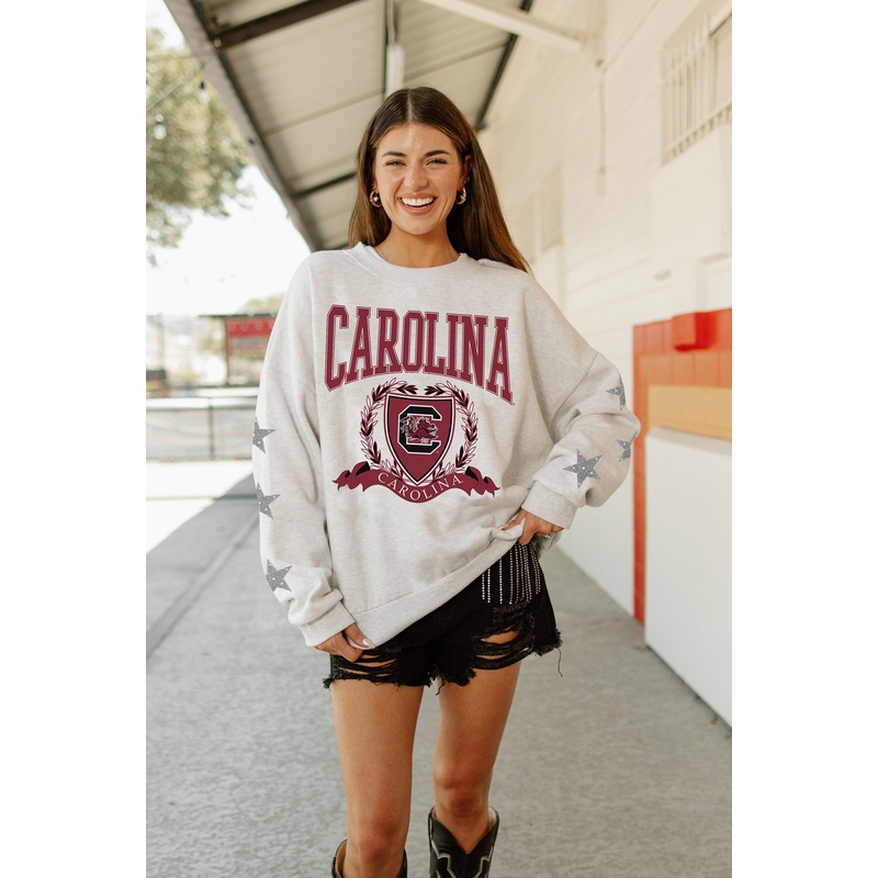 SOUTH CAROLINA GAMECOCKS Allstar Embellished Crew Pullover By Madi Prewett Troutt