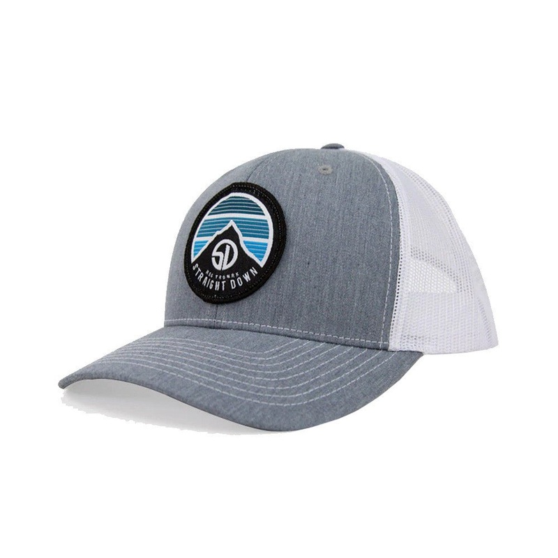 Straight Down Landscape 2 Hat|Gray Heather White