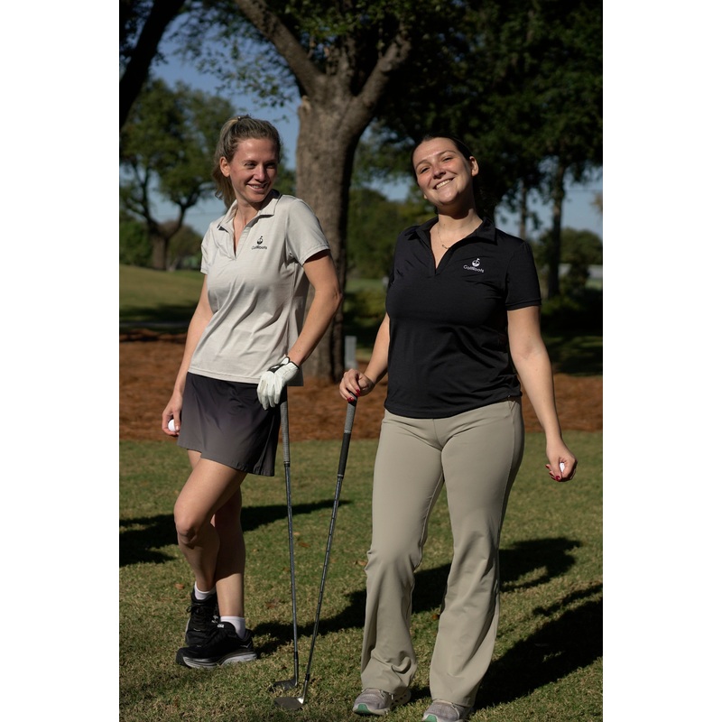 Women’s V-Neck Polo|Small|Medium|Large|Black|Grey