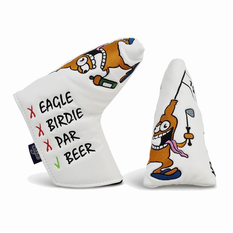 19th Hole Blade Putter Cover|White
