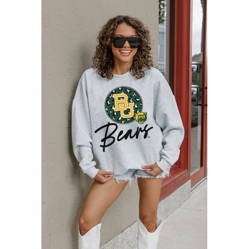BAYLOR BEARS Going Wild Fleece Drop-Shoulder Pullover