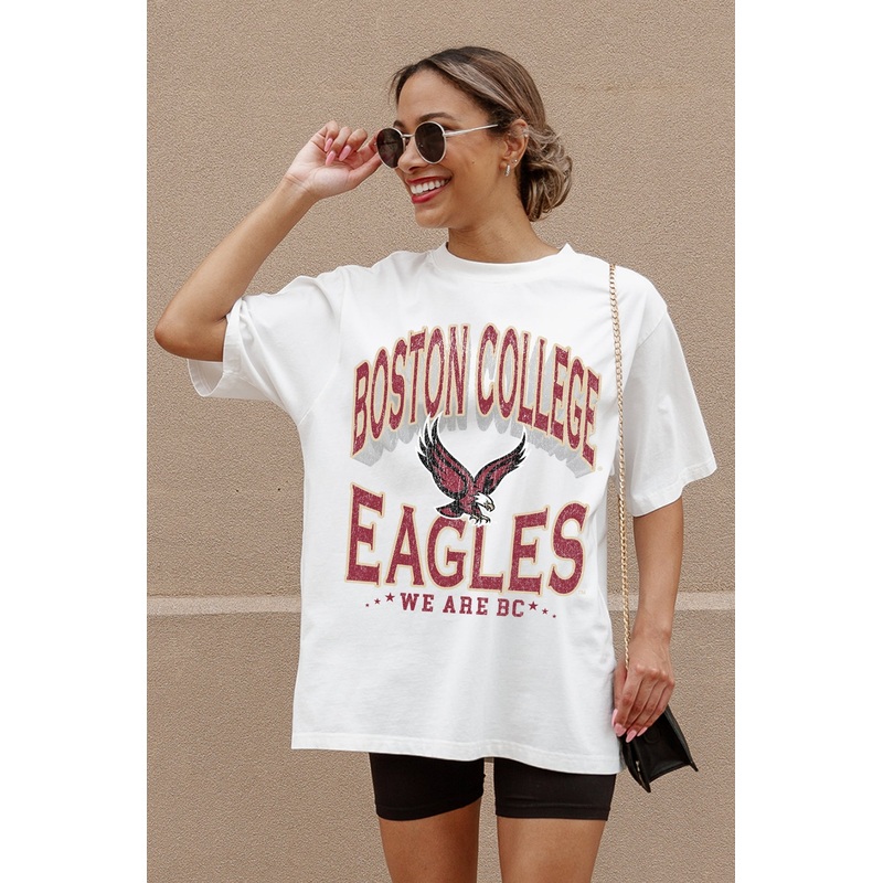 BOSTON COLLEGE EAGLES Shakedown Oversized Crewneck Tee