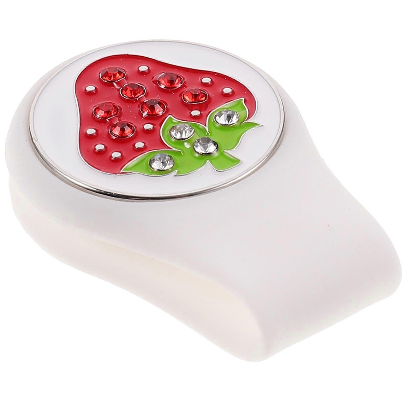 Golf Hat Clip with Durable Silicone Material for Decoration White Color Fits All Hats