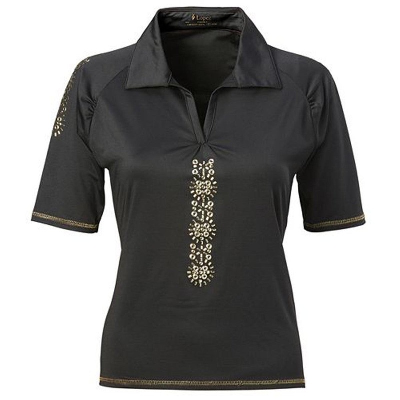 Nancy Lopez Attract Short Sleeve Golf Polo
