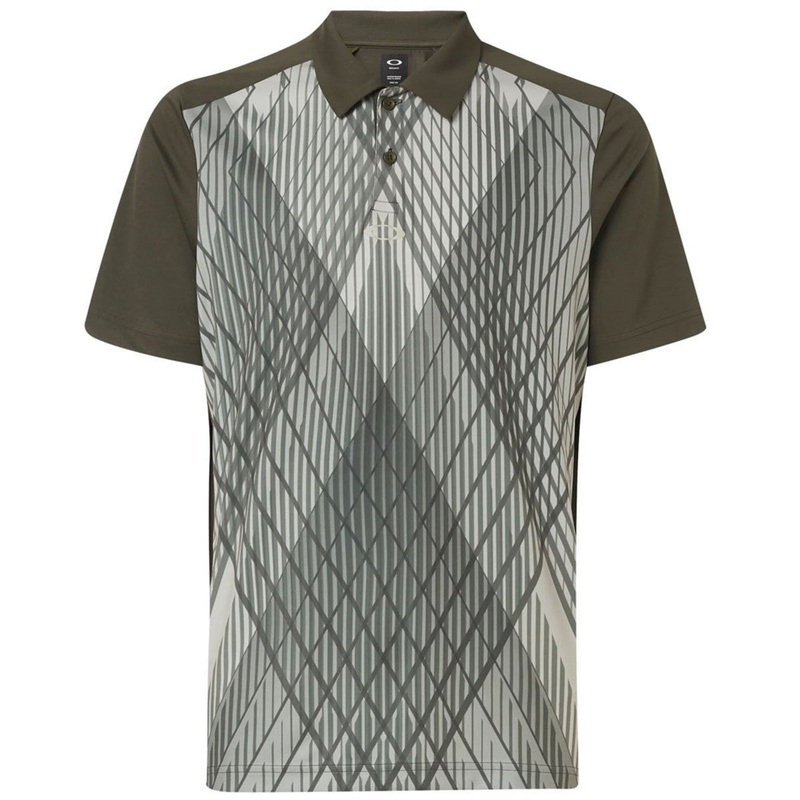 Oakley Cross Graphic Polo|New Dark Brush|Steel Gray|Light Foam|Small|Medium|Large|X-Large|XX-Large