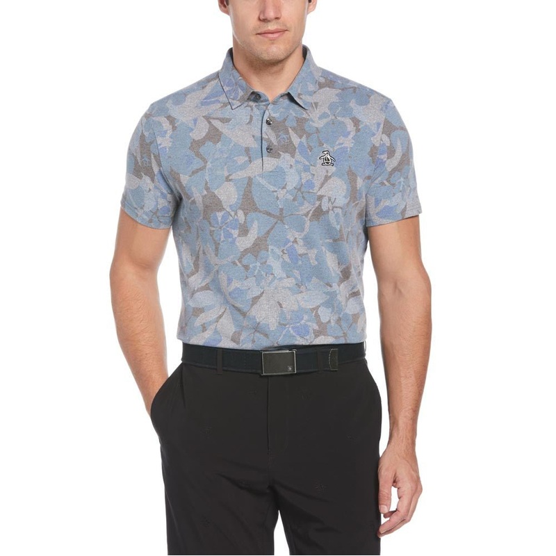 Original Penguin Filtered Floral Camo Print Polo