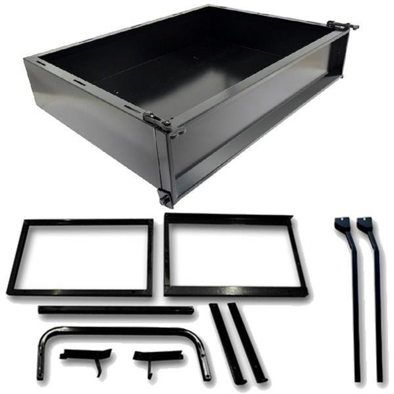GTW Black Steel Cargo Box Kit For Club Car Precedent (Years 2004-Up) PN# 04-046