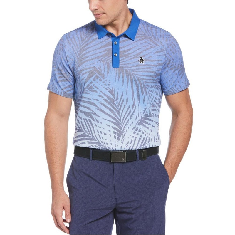 Original Penguin Resort Leaf Print Golf Polo